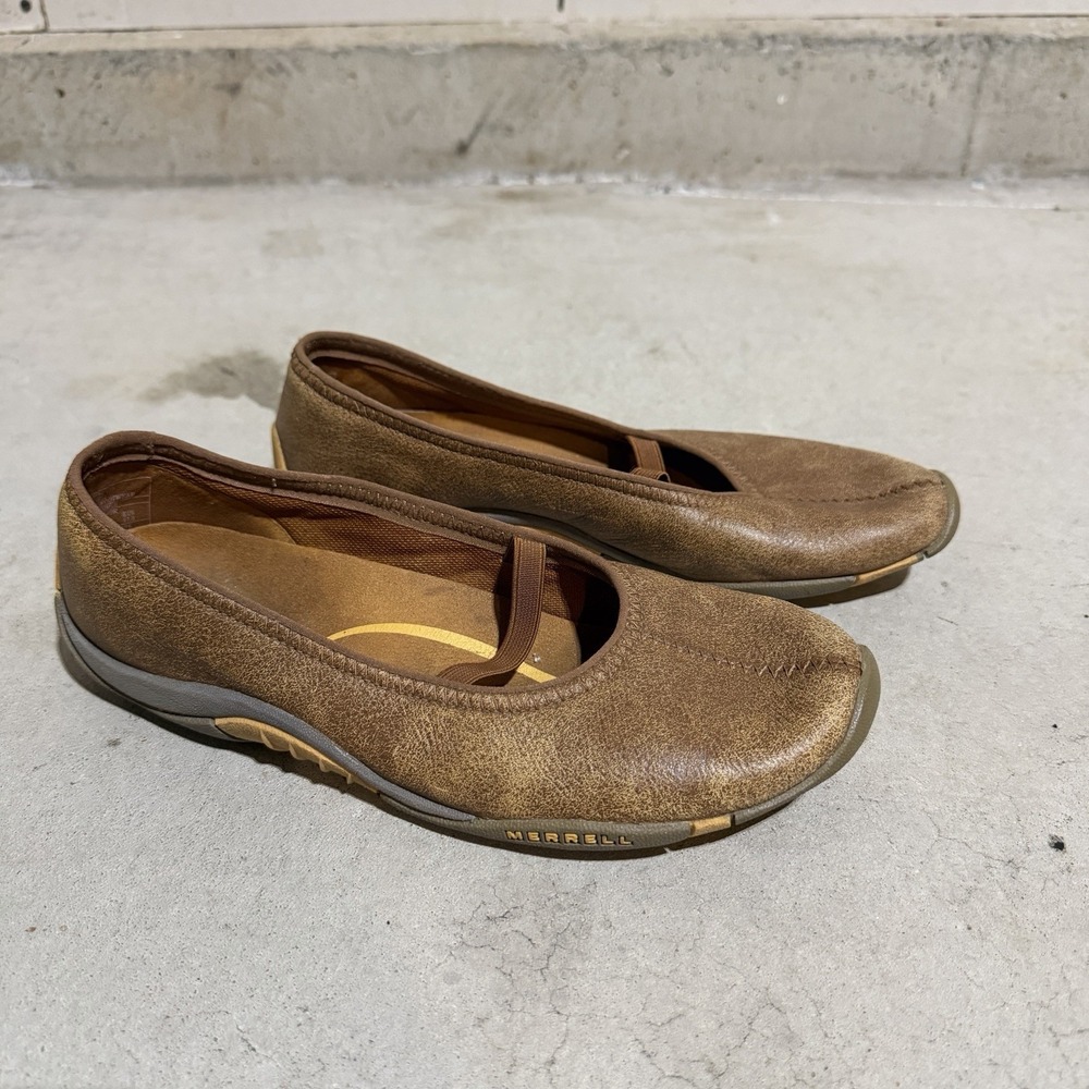 Merrell Anza Vintage Leather Mary Jane Flats Gorpcore Comfort Shoes Size 7